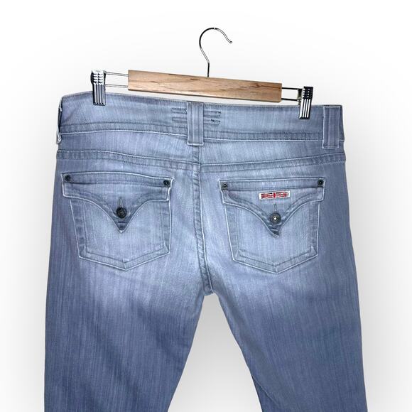 Hudson Women's Vintage 90s Bootcut Jeans Size 31 Gray Wash Raw Hem W170DGR - Picture 5 of 11